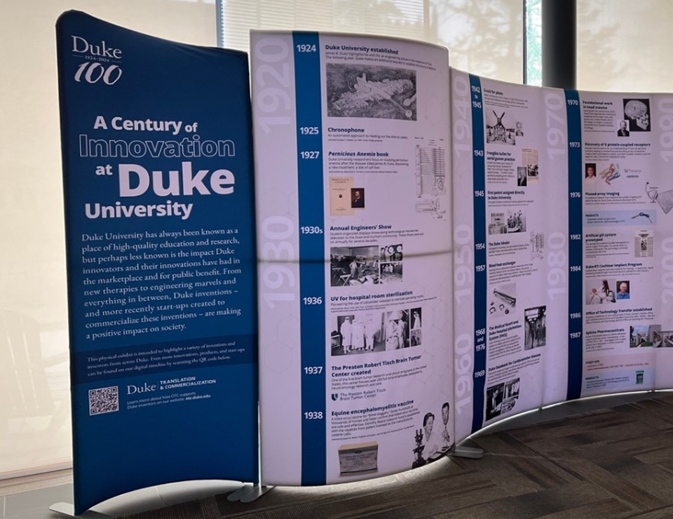 OTC exhibit highlights 100 years of innovation at Duke